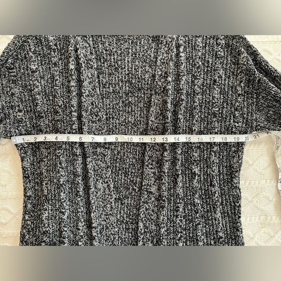 St. John’s Bay Charcoal long Knit Open Cardigan Women’s Size Medium - Picture 14 of 15